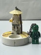 WORKING LEGO Ninjago 2011 Sensei Wu Sound Base Keychain & 2012 Lloyd ZX Bundle