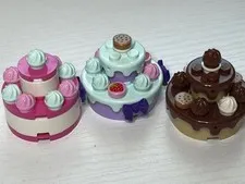 LEGO Friends Baking Competition 3 Cake Pieces Only From Set 41393