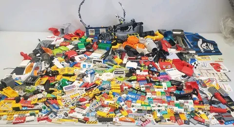 Huge LEGO Lot Of Assorted Printed Tiles & Unique Exclusive Pieces Vintage 4+ Lbs
