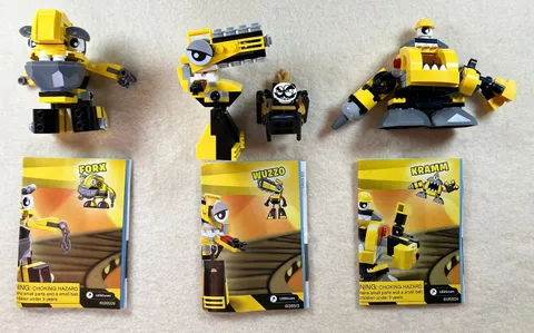 Lego Mixels Series 6 Set: Forx, Wuzzo, Kramm, Excellent Condition