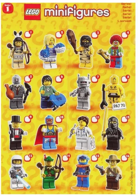 Lego Minifigures Series 1 (8683) Complete Set Of 16