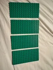 4 Vintage 8 x 16 LEGO Building Plates - 4 Flat Pieces Only
