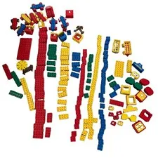 Vintage LEGO DUPLO Building Blocks Mix Lot Train, airport, farm- no people