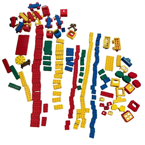 Vintage LEGO DUPLO Building Blocks Mix Lot Train, airport, farm- no people