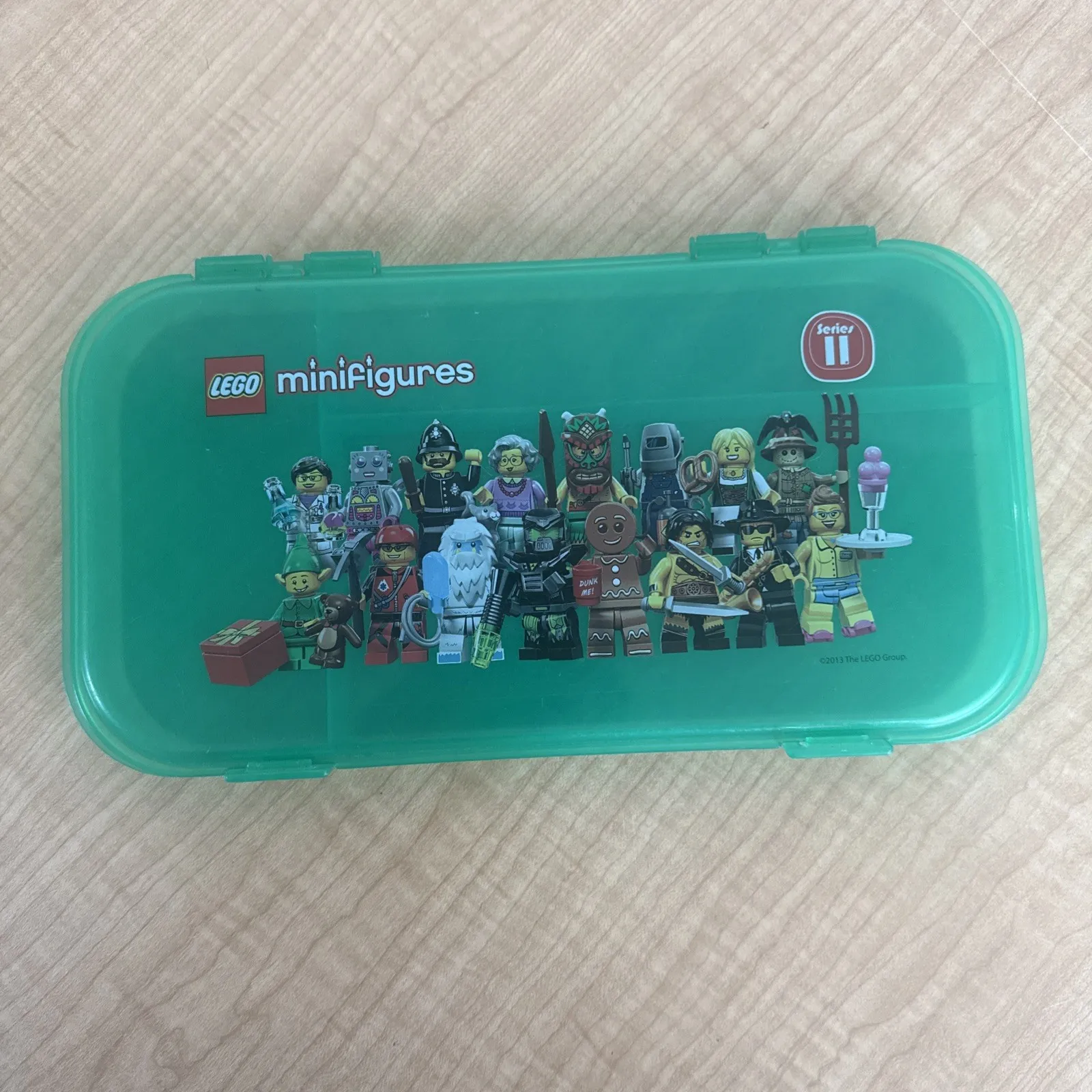 Lego Minifigures Plastic Storage Case Green Series 11 Minifig Minifigure Bin