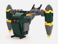 LEGO Star Wars The Clone Wars 20021 Bounty Hunter Assault Gunship! Pre-Owned!