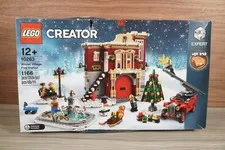 LEGO CREATOR: Winter Village Fire Station (10263) new sealed box damage