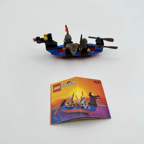 LEGO Castle: Black Knights Boat (1547) - w/ Instructions 1993 System