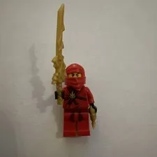 NINJAGO: NJO009 Kai DX Minifig w/ Gold Sword Stand And Throwing Star