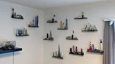 Wall Mounts for LEGO Architecture Skylines