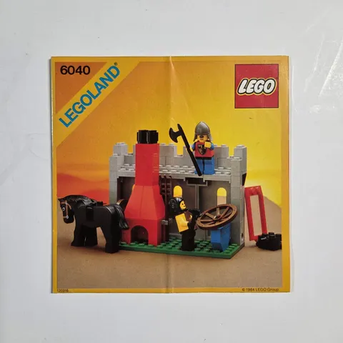LEGO 6040 Blacksmith Shop Instructions Manual Vintage 1984 Legoland Castle Theme