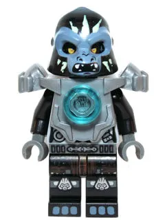 LEGO® Minifigure LEGENDS OF CHIMA loc068 Gorzan Flat Silver Heavy Armor