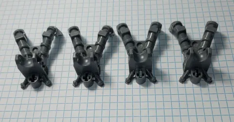 4 Lego Dark Bluish Gray part number 60902 Bionicle Foot Feet Ball Joint