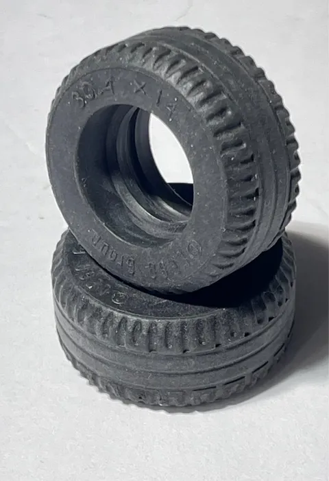 LEGO® 58090 Tire 30.4 x 14 Solid Black Quantity of three