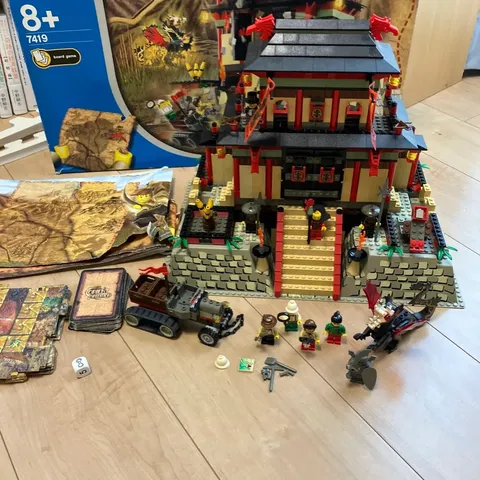 LEGO Orient Expedition Adventurers Dragon Fortress 7419 Comp W/Manual & Box Used