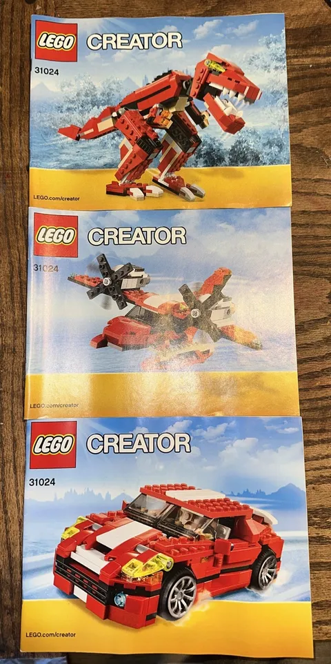 Lego Creator 31024 Instruction Manual Booklet Only Dinosaur Car Helicopter Lot 3