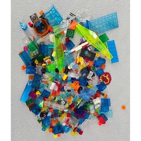 LEGO 8oz Translucent Specialty Piece Bulk Lot Creative Space MOC Mixed Bricks