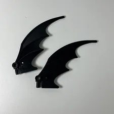 Black LEGO Dragon Wing 51342 57004Genuine Replacement Part- Lot Of 2 Vintage
