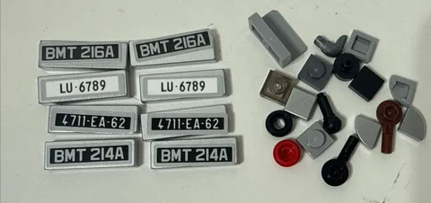 Lego License Plate Brick LOT Replacement Parts Pieces As Pictured