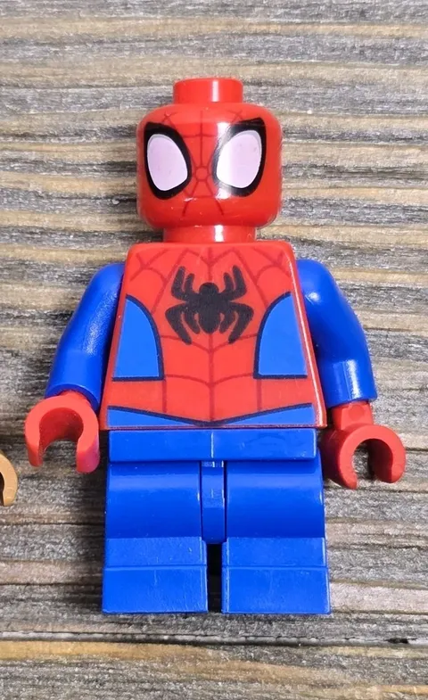 Lego Spiderman Minifigure Spidey Black Spider Logo Sh797 10782
