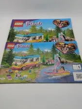 Lego Friends 41681 Forest Camper Van and Sailboat Instruction Manuals 1-2 - 2021