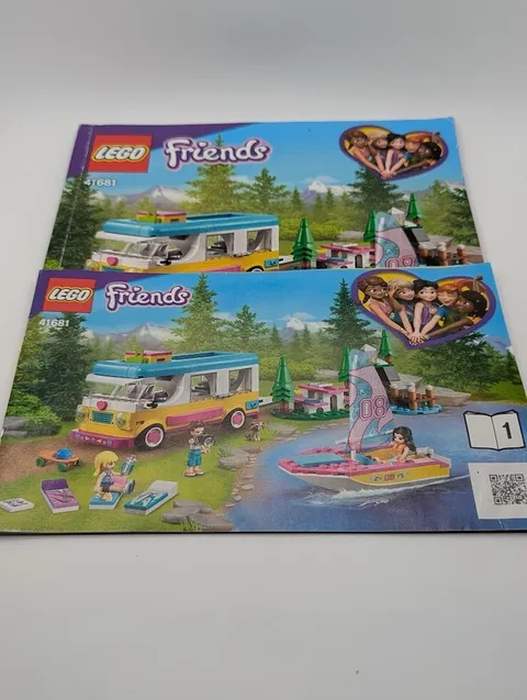 Lego Friends 41681 Forest Camper Van and Sailboat Instruction Manuals 1-2 - 2021