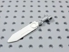 LEGO Light Bluish Gray Dual Hilt w/ White Blade Sword Weapon Minifig BQ