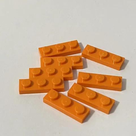 Lego 3623 Orange Replacement Parts Pieces Lot of 8