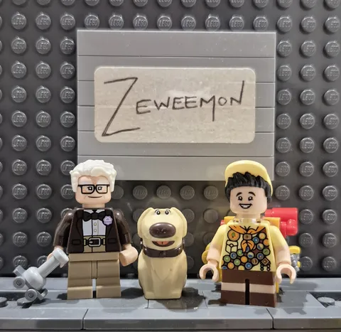 Up Carl Fredricksonl Russell Lego figure minifigure minifig Disney dis090 dis091