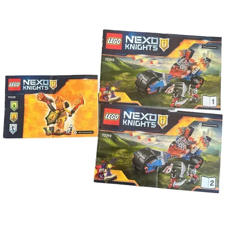 Lego Nexo Knights Instruction Manual Lot For Sets 70339, 70319