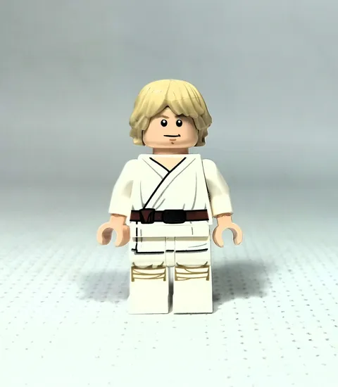 LEGO 2016 STAR WARS SW0778 LUKE SKYWALKER TATOOINE WHITE SMILE FACE MINI FIGURE