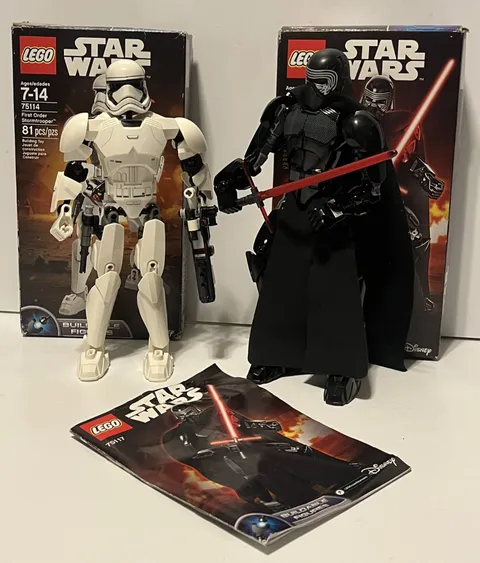LEGO STAR WARS Buildable Figs: First Order Stormtrooper (75114) Kylo Ren (75117)