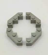 LEGO ® 2462 diagonal brick corner brick old light gray 4483 6079 6278 6081 - 4 pieces