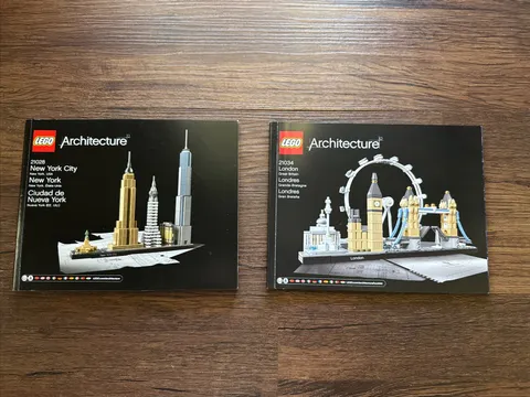 Lego London 21034 & New York 21028 Architecture INSTRUCTION Manual Books ONLY