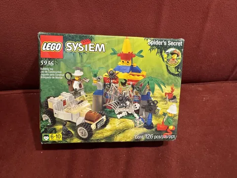 LEGO System "Spider's Secret" set 5936 New in Sealed Box slight shelf wear