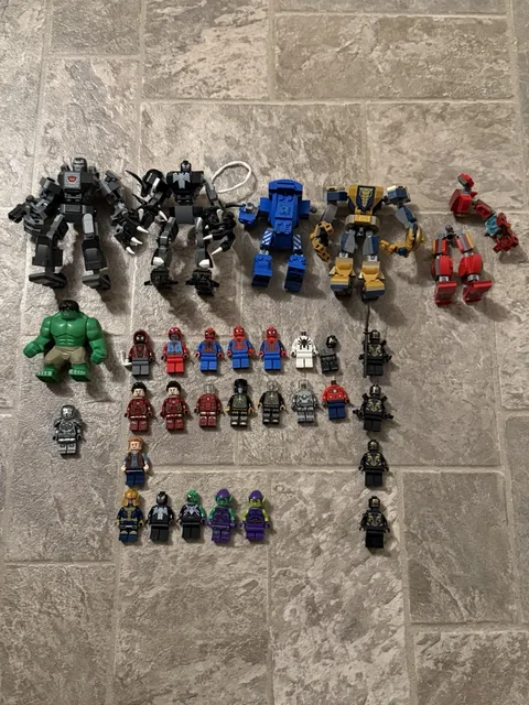 LEGO Marvel Super Heroes Huge Lot Of Minifigures Accessories And Sets Bundle