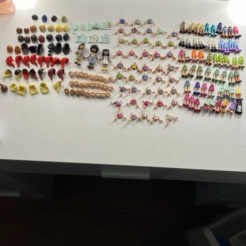 Lego Minifigure Parts Lot w/ Torsos, Legs, Heads, Hair & Accessories
