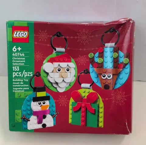 LEGO 40744 Christmas Ornament Selection Set Santa Snowman Reindeer 153pcs New