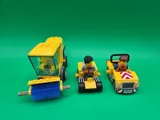 LEGO Street Sweeper, 2 Airport Vehicles, and 2 Mini Figures
