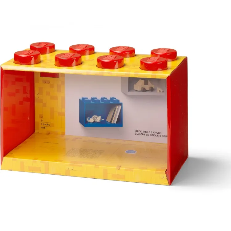 LEGO Storage Products: 41151730 8-Stud Brick Shelf Red NEW