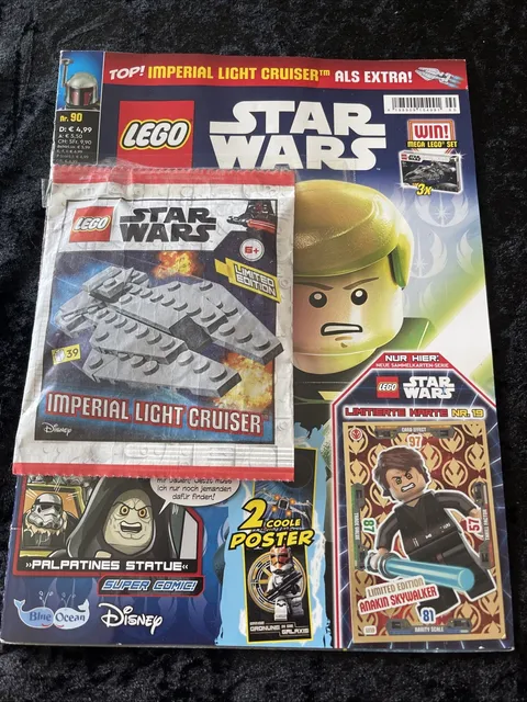 German Lego Star Wars Magazine #90 w/ Imperial Light Cruiser Set