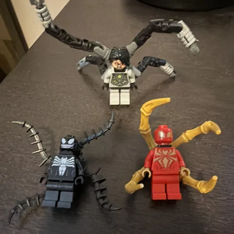 LEGO Marvel Spider-Man Minifigures Lot w/ Doc Ock & Venom Symbiote Arms