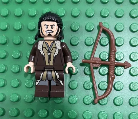Genuine LEGO Minifigure Bard the Bowman LOR084 Lord of the Rings From Set 79013