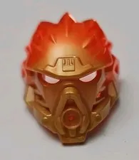 Lego Bionicle Kanohi Mask of Fire - 71308 Tahu Uniter Exclusive Retired Gold