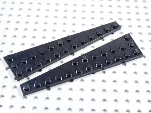 LEGO Lot of 2 Black 12x3 Wing Plates BH