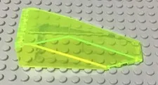 Lego 2507 Trans-Neon Green Windscreen 10 x 4 x 2 1/3 Canopy