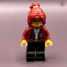 LEGO Minifigure - Fire Chief, Female - Freya McCloud  - Set # 60268, 60231