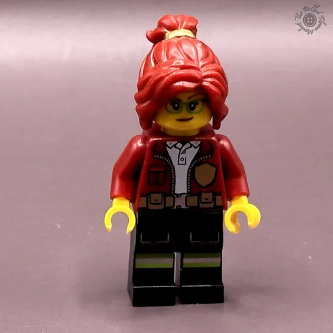 LEGO Minifigure - Fire Chief, Female - Freya McCloud  - Set # 60268, 60231