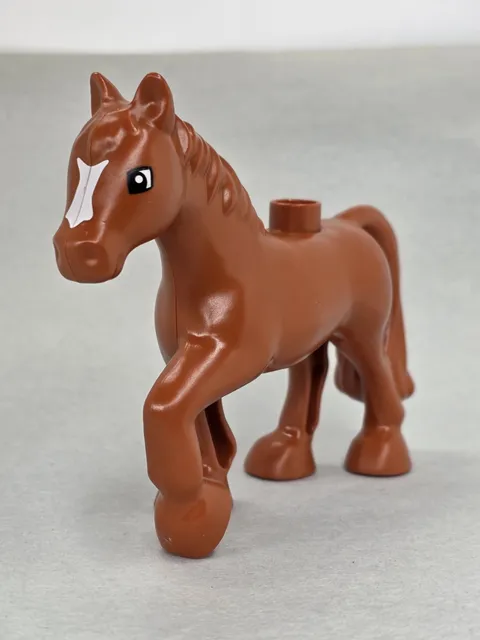 Lego Duplo Figure Horse Dark Orange 1e