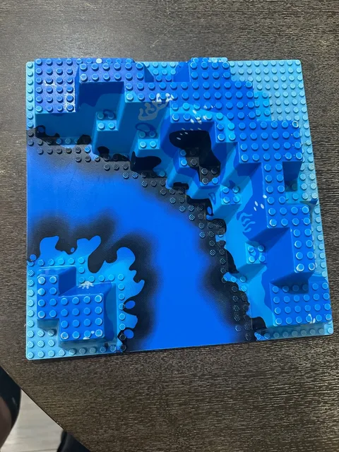 LEGO 32X32 RETIRED Baseplate Canyon W/ Underwater Pattern 6024px1 6195 Aquazone